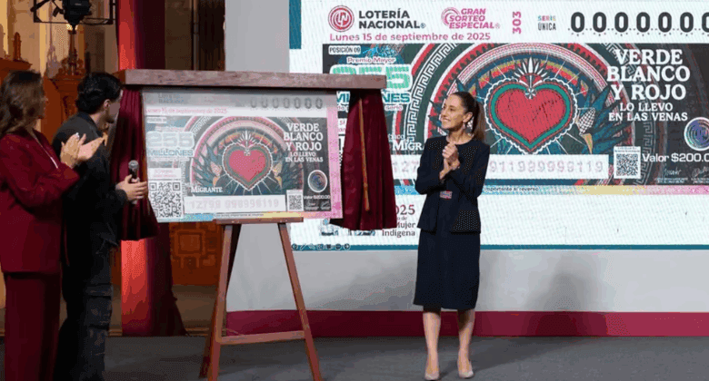 Sheinbaum dedicates special raffle to migrants in the US