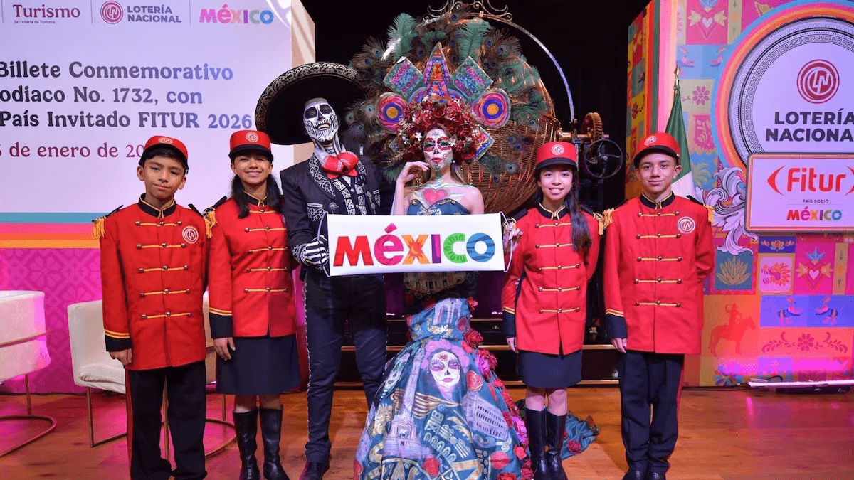 Billete de Lotería celebra la participación de México como invitado en la Feria Internacional de Turismo
