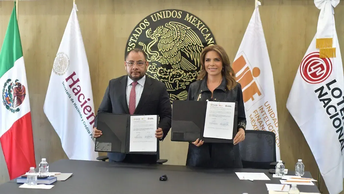 Firman Lotería Nacional y Hacienda convenio para prevenir lavado de dinero