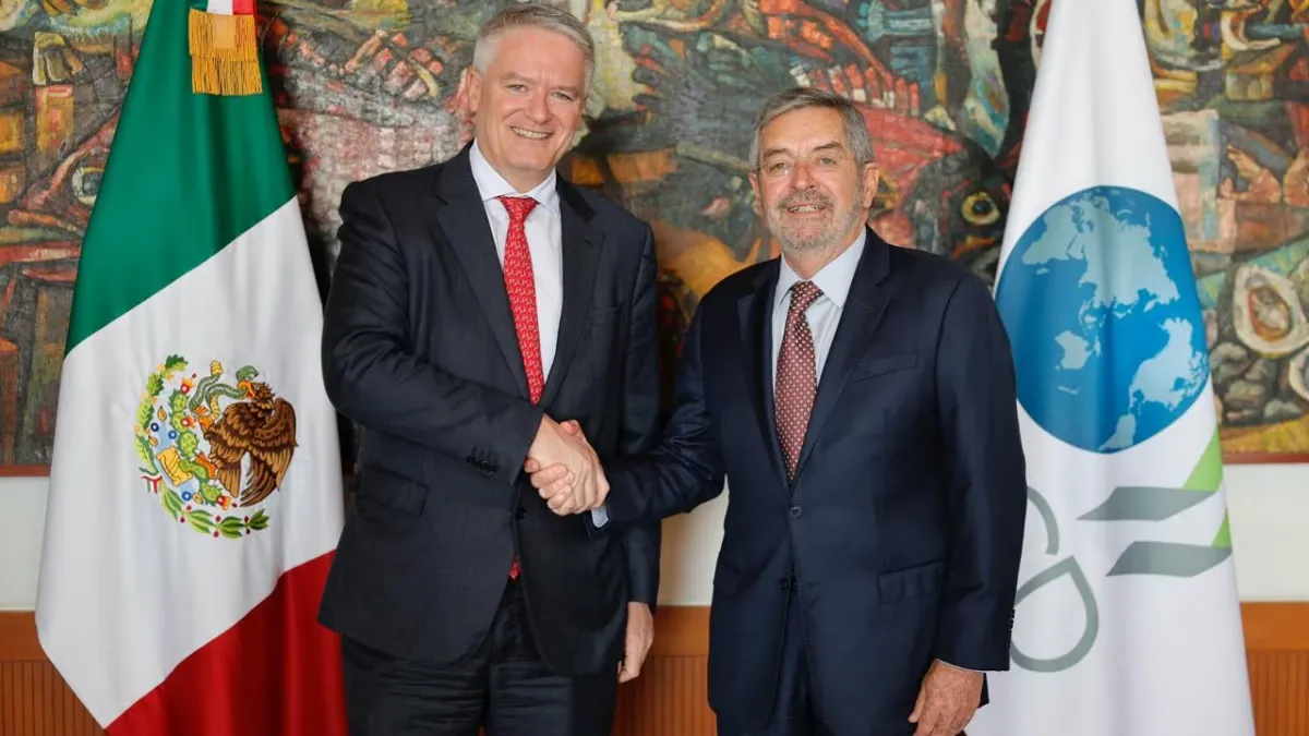 De la Fuente recibe a secretario general de la OCDE; destacan avances económicos en México