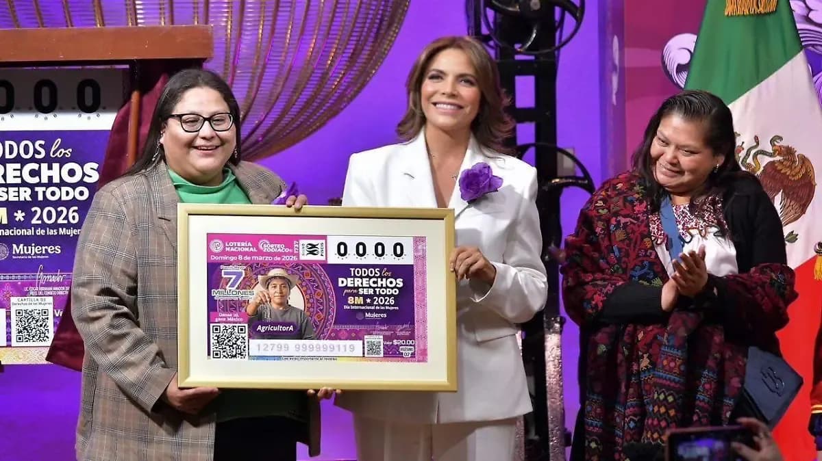 Loteria Nacional presenta billete que conmemora la lucha de las mujeres por la igualdad