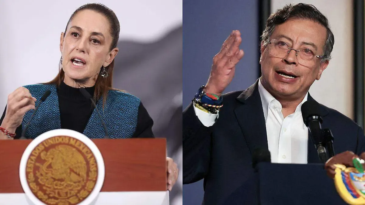 Claudia Sheinbaum y Gustavo Petro sostienen llamada telefónica y hablan de la unión en Latinoamérica