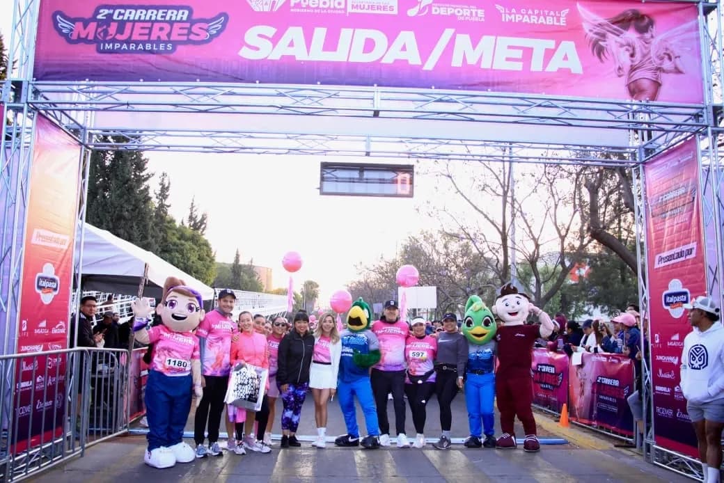 Reúne Puebla a miles de corredoras en la Carrera “Mujeres Imparables 2026”