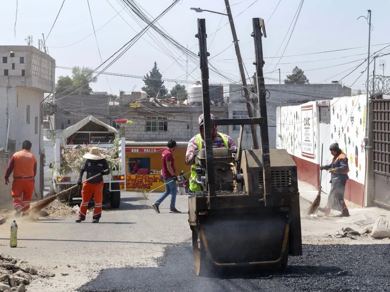 Supervisa Ayuntamiento de Puebla avances del programa de bacheo en la capital