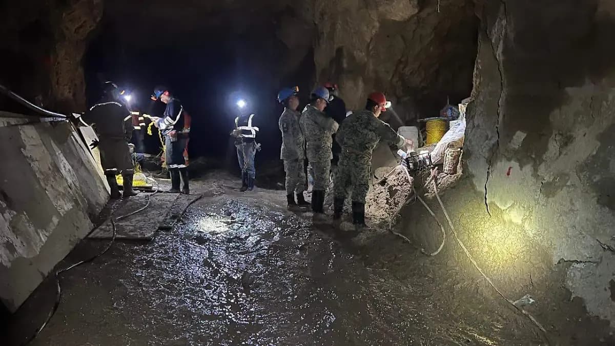 Avanzan trabajos de estabilización en mina Santa Fe para rescatar a tres trabajadores en El Rosario