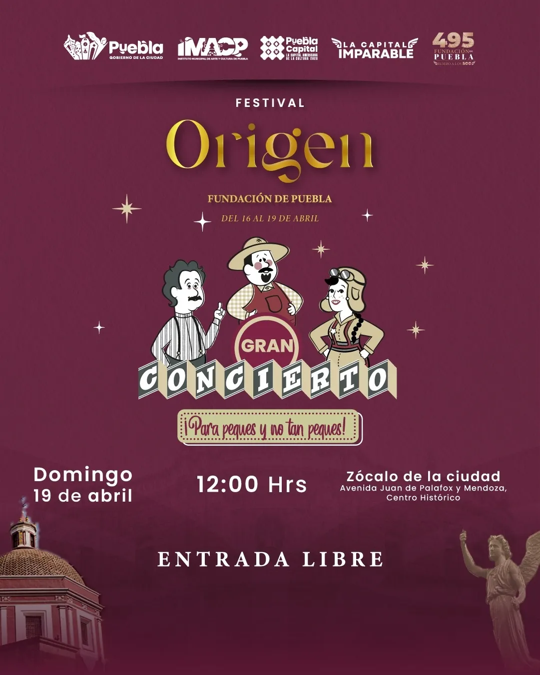 Invita Puebla a celebrar su aniversario con el Festival Origen