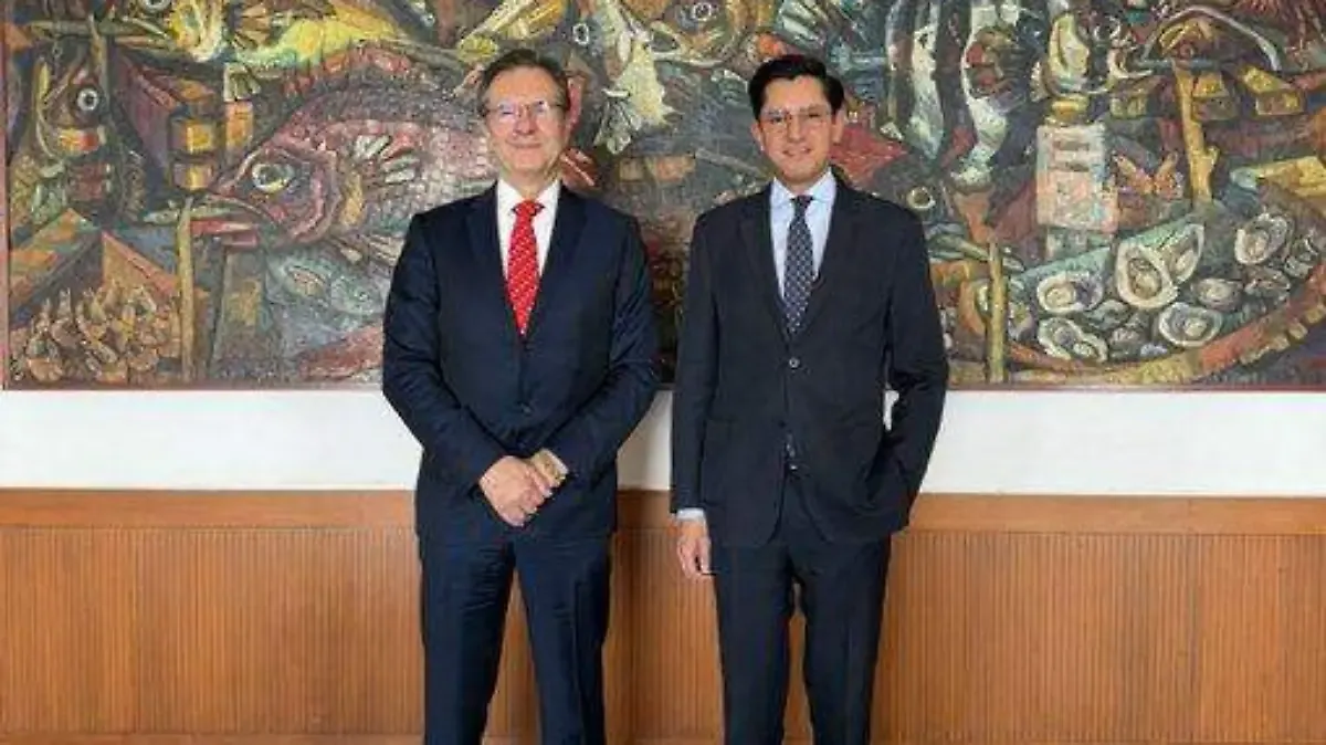 Revisa canciller Roberto Velasco relación con EU con embajador saliente, Esteban Moctezuma