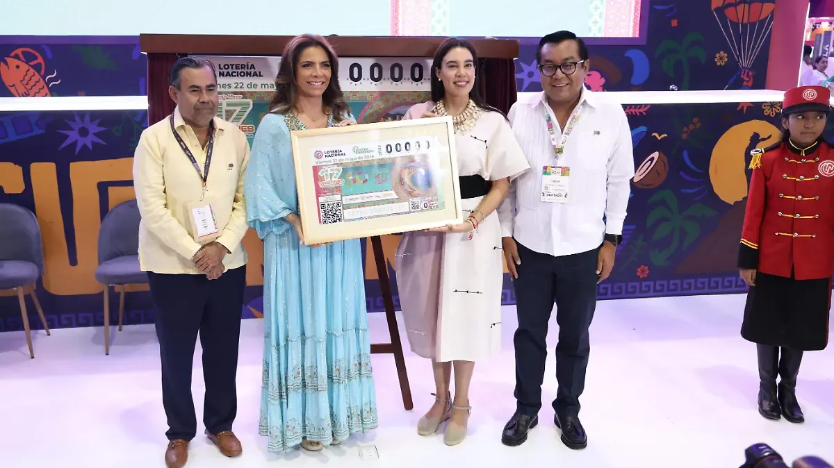 Lotería Nacional emite billete conmemorativo por 50 años del Tianguis Turístico