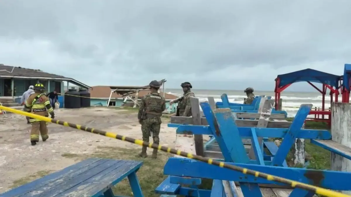 Se desploma restaurante en costa de Tamaulipas: reportan a 15 personas con crisis nerviosa