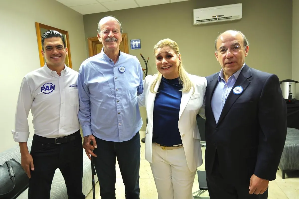 Vicente Fox y Felipe Calderón se vuelven a encontrar para apoyar a Maru Campos