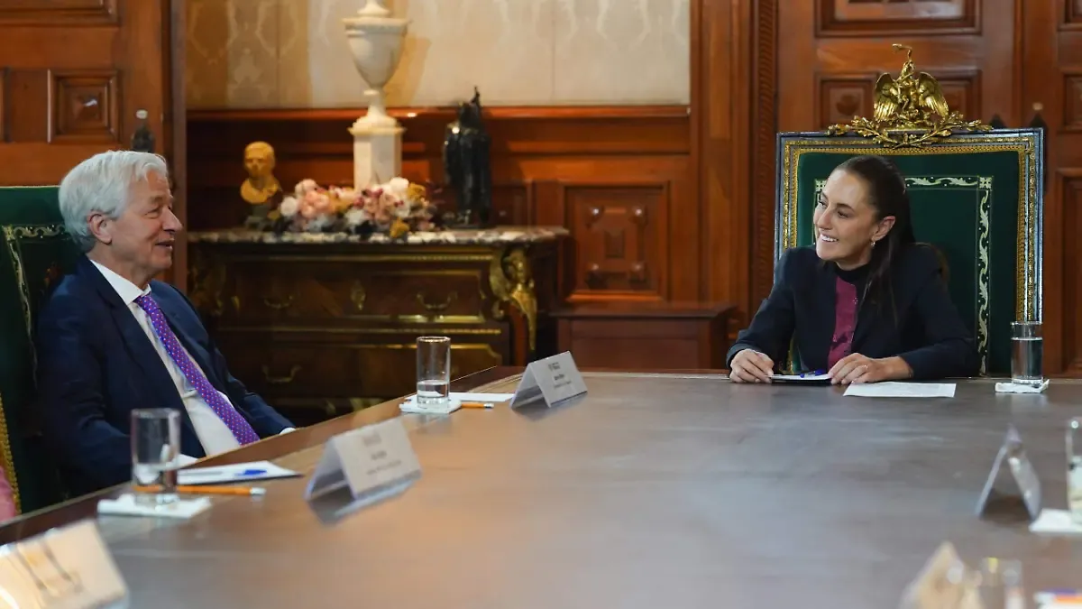 Claudia Sheinbaum sostiene encuentro con director ejecutivo de J.P. Morgan