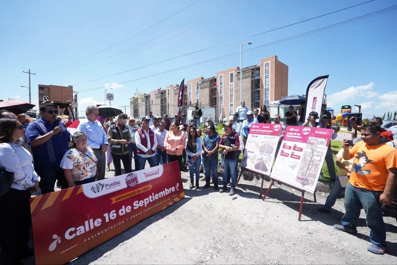 Arrancan trabajos de pavimentación en Santo Tomás Chautla con #CallesAl100