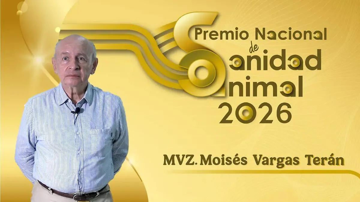 Moisés Vargas Terán, médico veterinario, gana el Premio Nacional de Sanidad Animal 2026