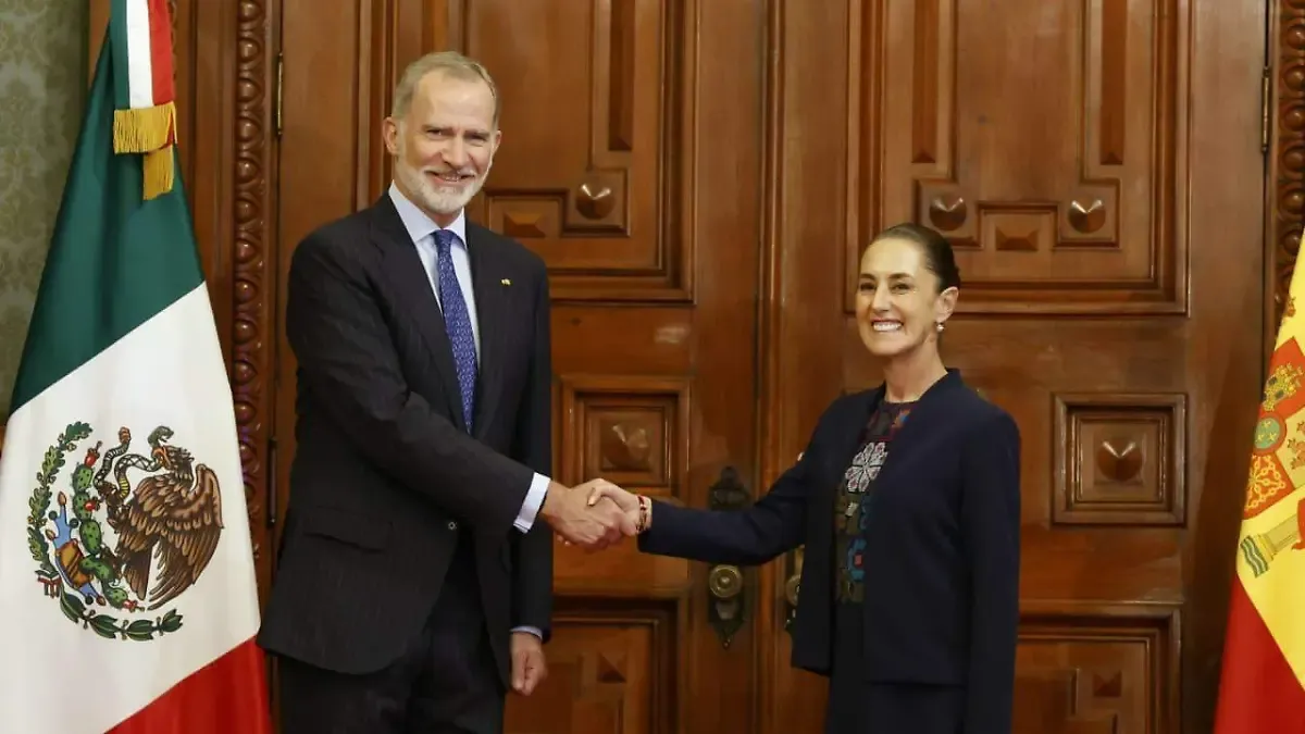 El rey de España se reúne con la presidenta Claudia Sheinbaum