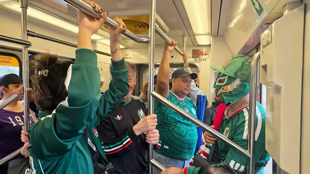 Partidos mundialistas en la CDMX dejaron más de seis millones y medio de pasajeros en las Líneas 1, 2 y 3 del Metro