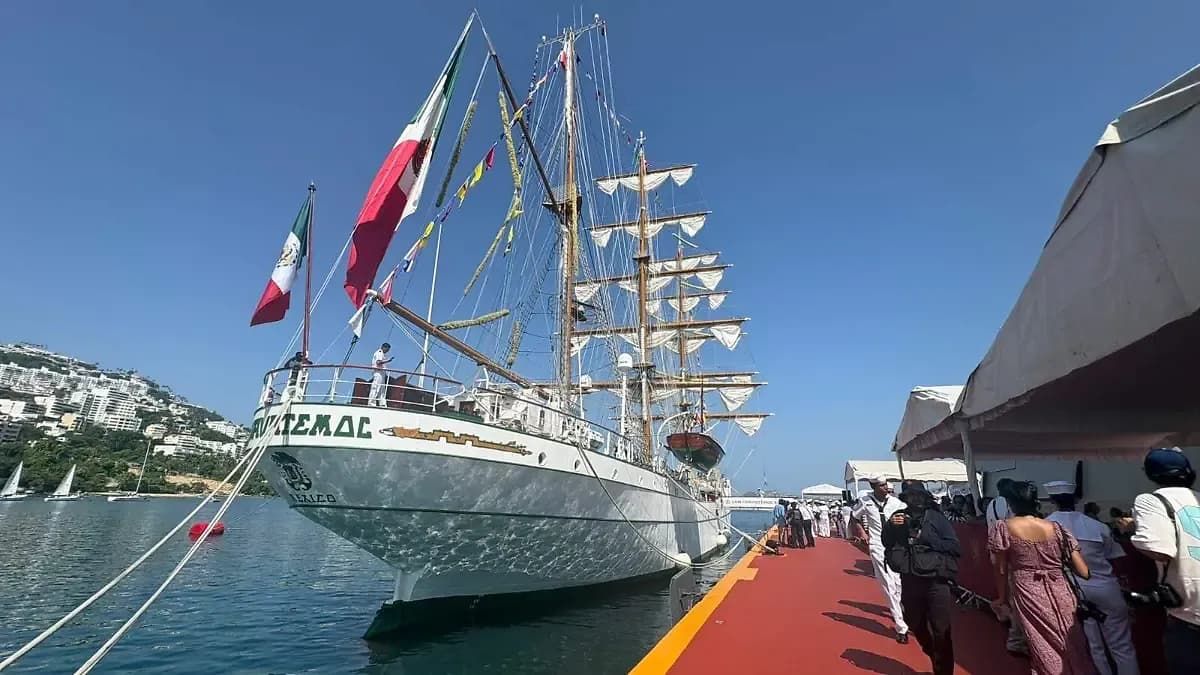 Buque Escuela Cuauhtémoc vuelve a zarpar tras accidente en Nueva York