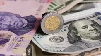 Peso mexicano gana terreno y dólar se cotiza alrededor de 17.32 unidades