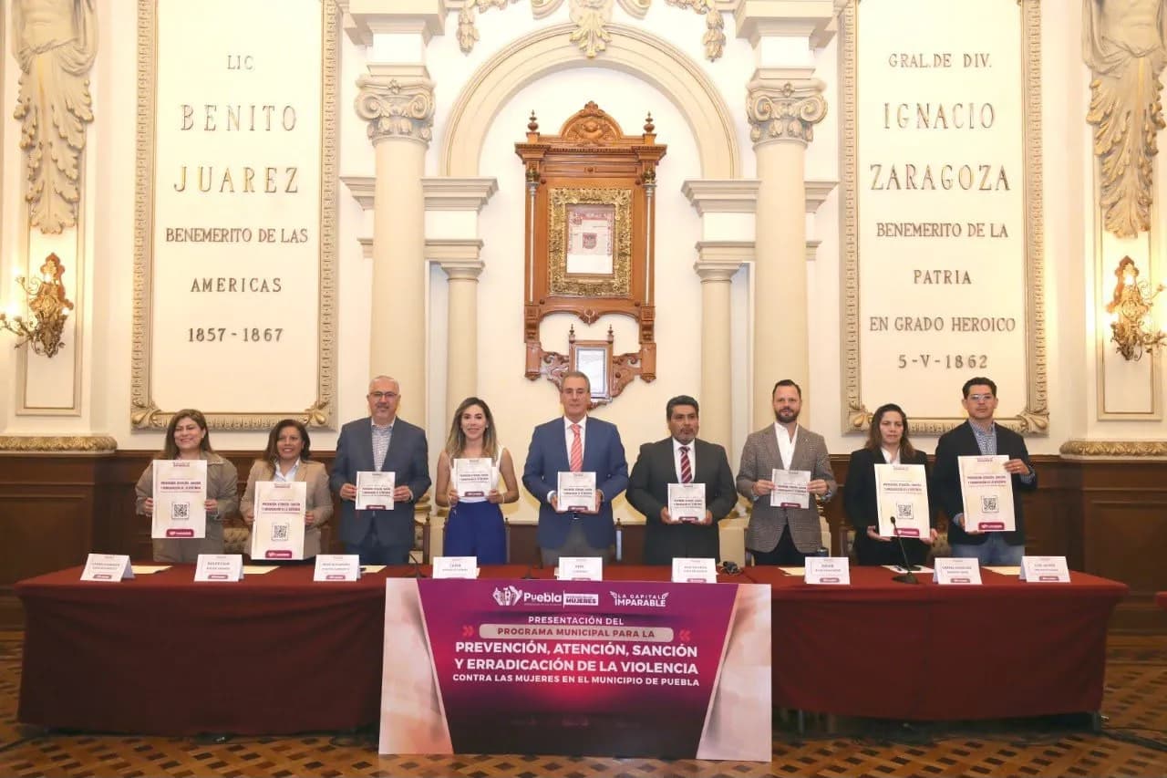 Ayuntamiento de Puebla presenta programa con 58 acciones contra la violencia hacia las mujeres