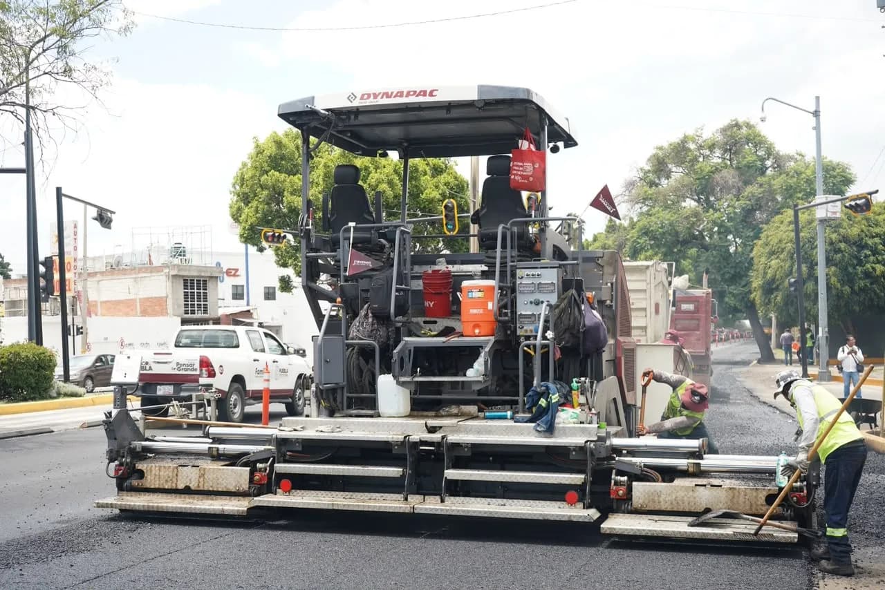 Gobierno de la Ciudad de Puebla avanza con rehabilitación del bulevar Héroes del 5 de Mayo
