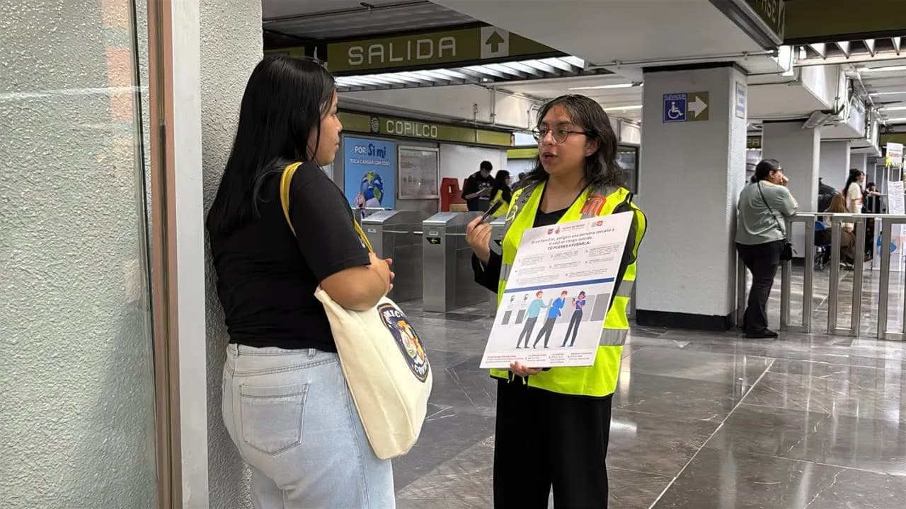 UNAM y Metro llevan orientación sobre salud mental directamente a la estación Copilco