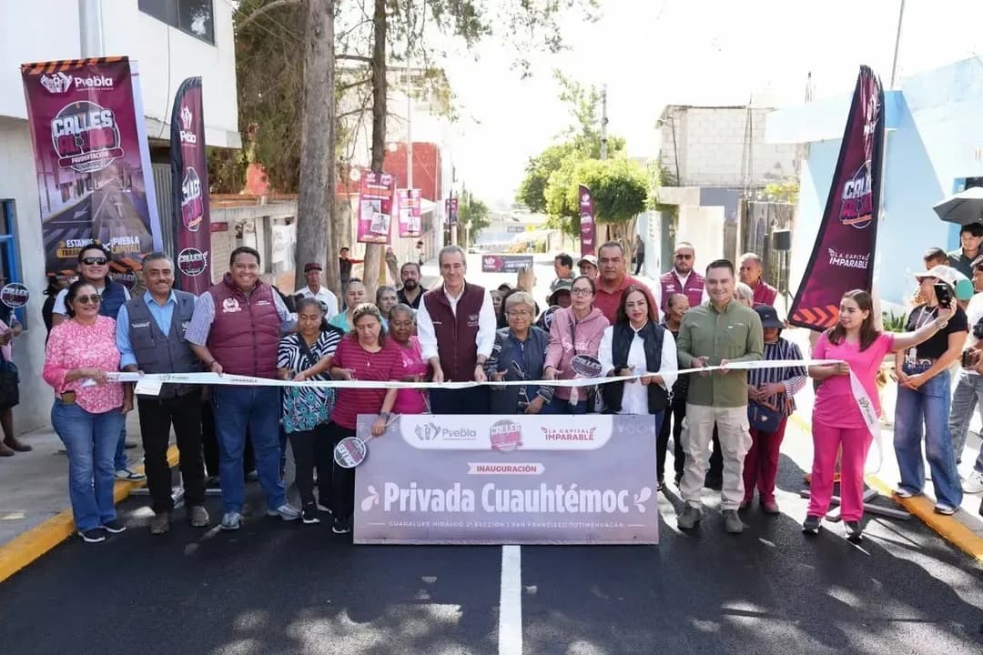 Ayuntamiento de Puebla renueva privada Cuauhtémoc en Guadalupe Hidalgo