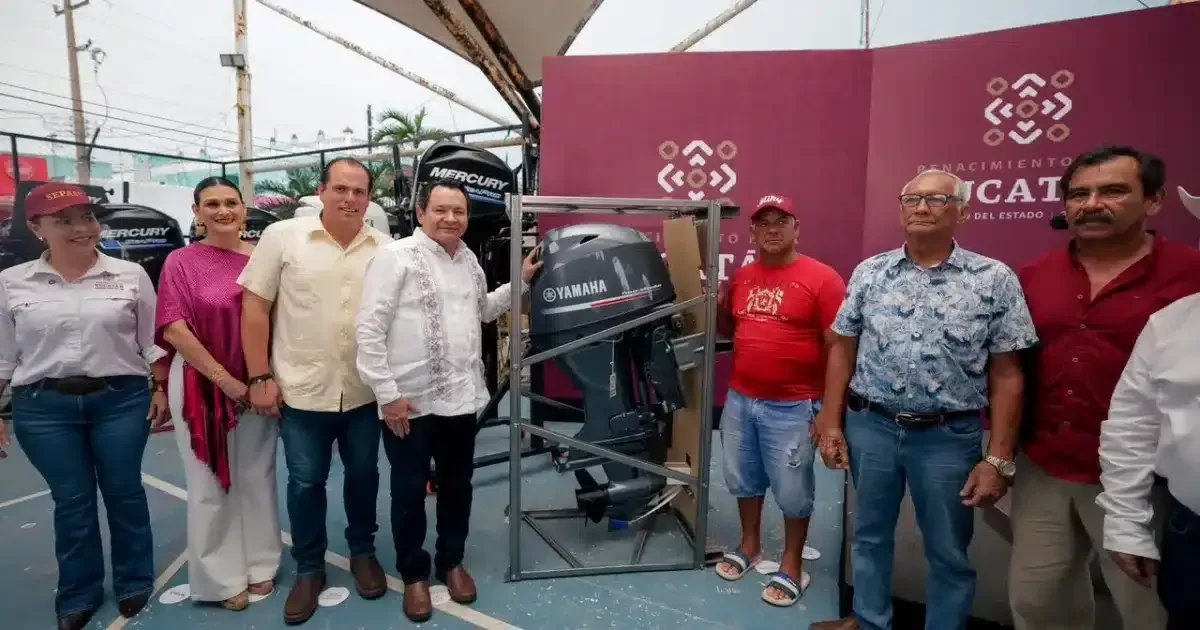 Yucatán entrega 214 motores para fortalecer la actividad pesquera