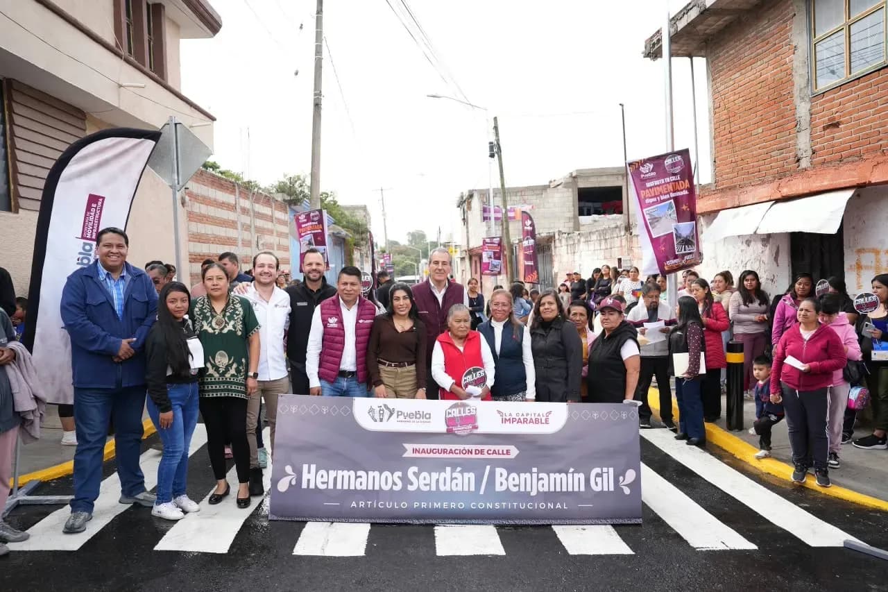 Más de 2 mil 900 habitantes reciben nuevas vialidades del Ayuntamiento de Puebla