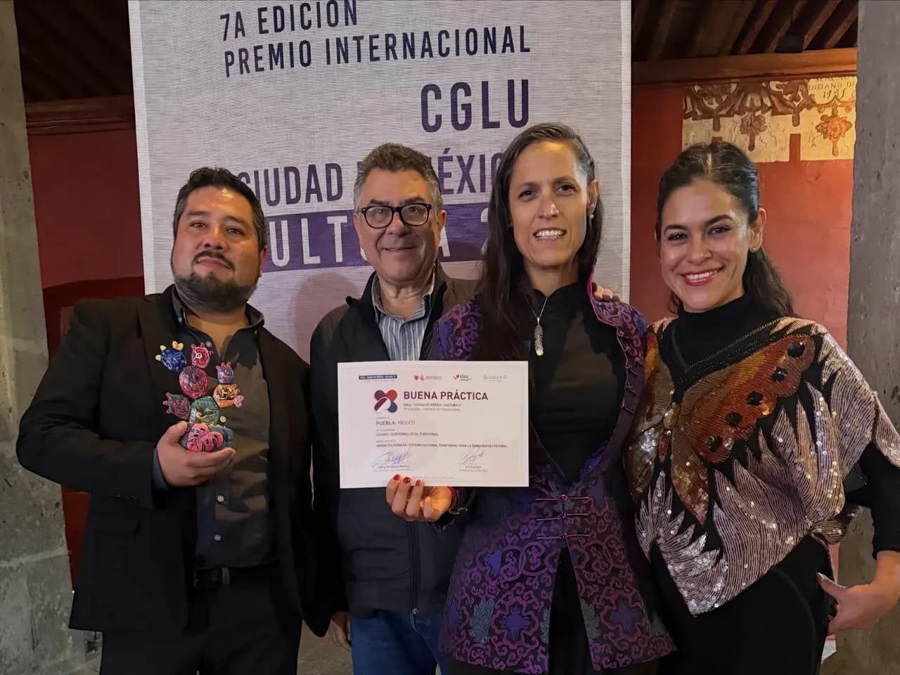 Ayuntamiento de Puebla recibe reconocimiento internacional por proyecto Nodos Culturales