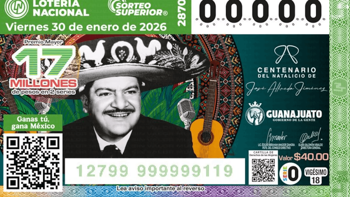 ‘Caminos de Guanajuato’: Celebra Lotería Nacional a José Alfredo Jiménez con sorteo en Dolores Hidalgo